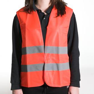 Orange warning jacket