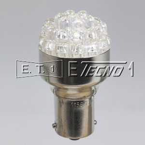 led bulb 12v ba15s 19 led white in box