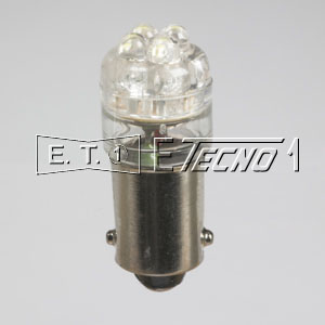 led bulb 12v ba9s 4 led white in box