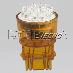 lampada 12v w2,5x16d 19 led orange grezza