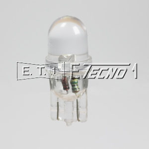 lampada 12v t10 1 led white grezza
