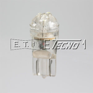 lampada 12v t10 3 led white grezza