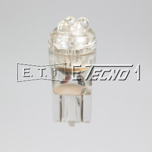 lampada 12v t10 4 led whte grezza