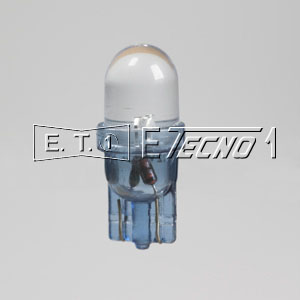 lampada 24v t10 1 led blue grezza