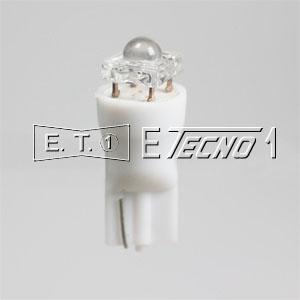 lampada 24v t10 1 led quadrato white grezza