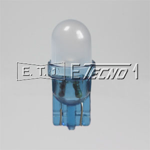 lampada 24v t10 1 led frosted blue grezza