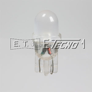 lampada 24v t10 1 led frosted white grezza